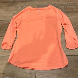 Nike, bright pink, workout long sleeve, size M